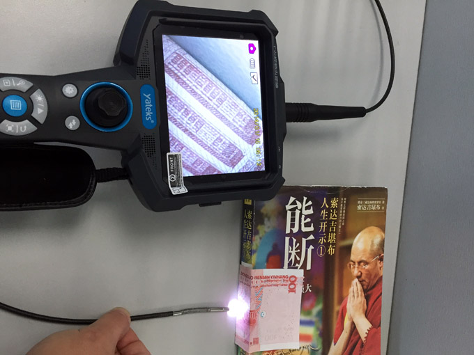 亞泰光電HIE系列警用視頻內窺鏡演示效果三