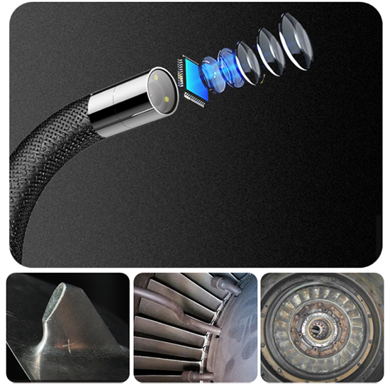 亞泰光電QIE系列高清內(nèi)窺鏡像素高達兩百萬,內(nèi)窺鏡成像高清